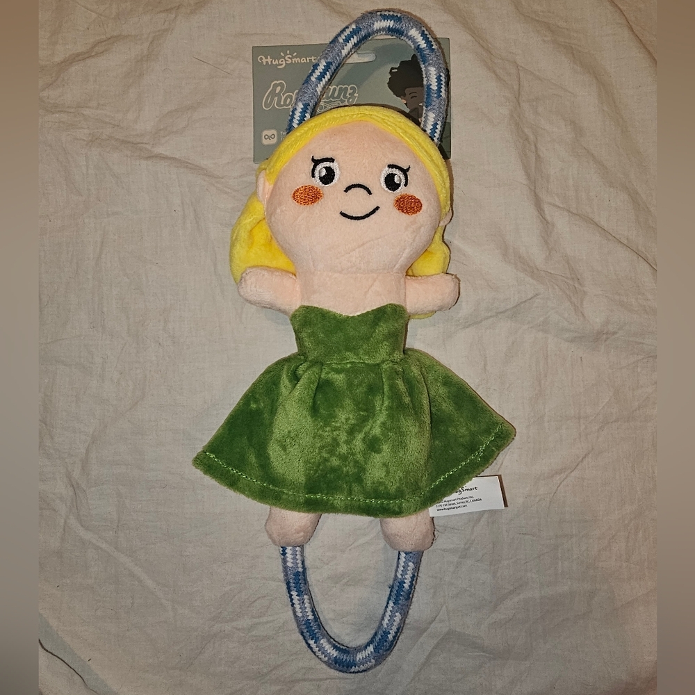 Hugsmart Princess Rope Dog Toy NWT Squeaker Tug Toy - Picture 2 of 3